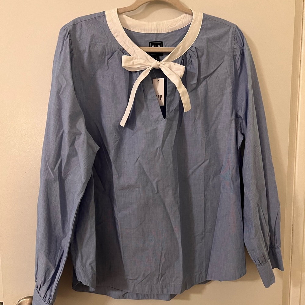 Blue GAP blouse - Sz XL